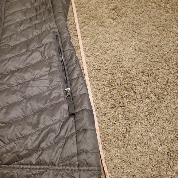 Skhoop Long Hooded Vest - Gray with Multicolor Accents. Like New! Size Xs - Picture 5 of 9